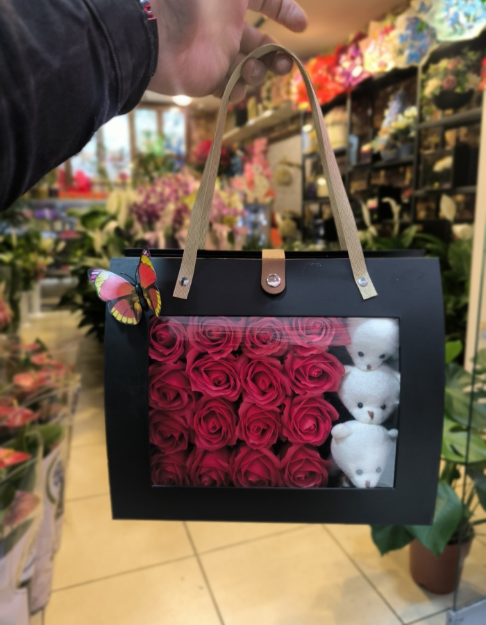 Çanta Mum Gül Ayıcıklı